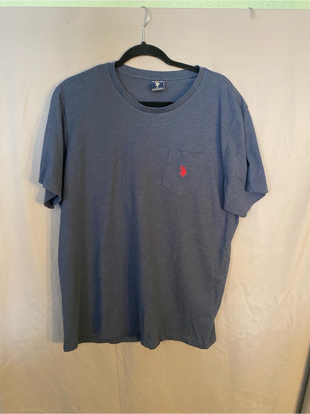 Polo by Ralph Lauren Navy Pocket Tee with Red Pony Embroidery